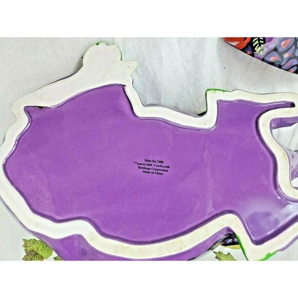 Cow Parade Collection Pop Art Figurine Cookie Jar Fruit Purple Kitchen Decor Big - Picture 9 of 9